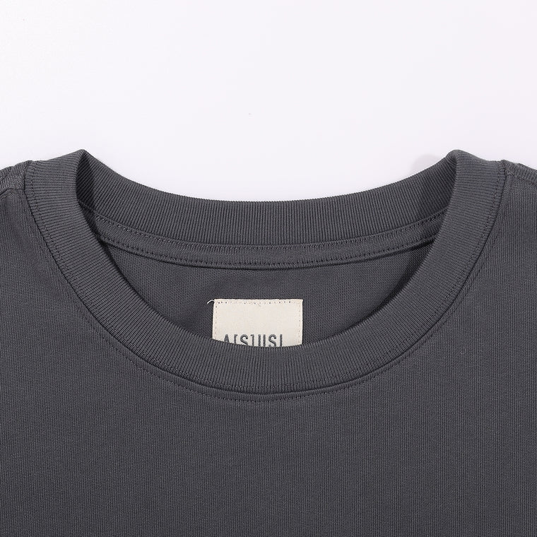 A[S]USL X RED CAP GIRL GRAPHIC TEE-CHARCOAL