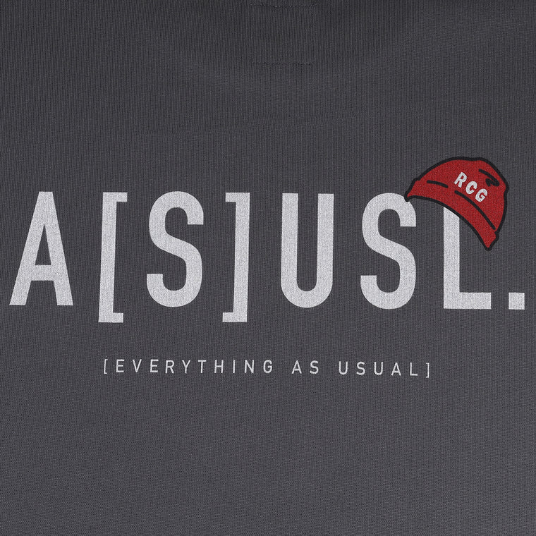 A[S]USL X RED CAP GIRL GRAPHIC TEE-CHARCOAL