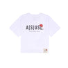 A[S]USL X RED CAP GIRL GRAPHIC TEE-WHITE