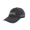 A[S]USL X RED CAP GIRL SNOW WASH DAD CAP-BLACK