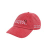 A[S]USL X RED CAP GIRL SNOW WASH DAD CAP-RED