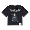 A[S]USL X RED CAP GIRL SNOW WASH TEE-BLACK