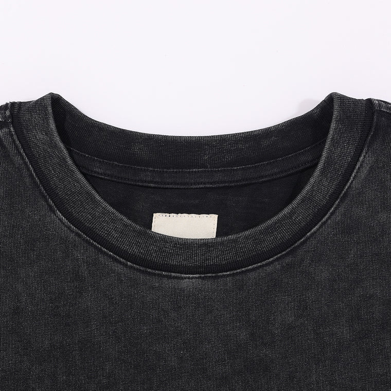 A[S]USL X RED CAP GIRL SNOW WASH TEE-BLACK