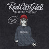 A[S]USL X RED CAP GIRL SNOW WASH TEE-BLACK
