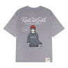 A[S]USL X RED CAP GIRL SNOW WASH TEE-GREY