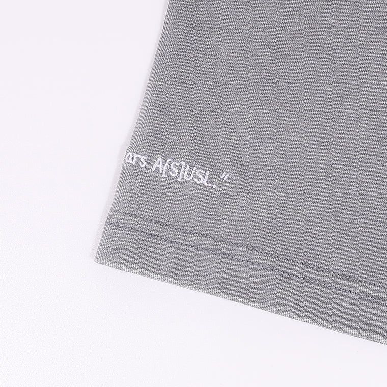A[S]USL X RED CAP GIRL SNOW WASH TEE-GREY