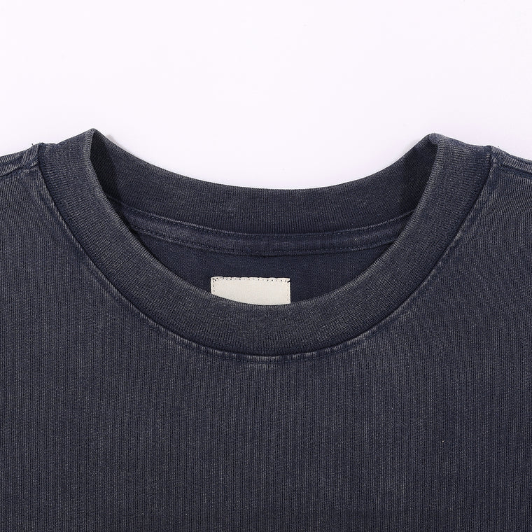 A[S]USL X RED CAP GIRL SNOW WASH TEE-NAVY