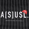 A[S]USL X RED CAP GIRL STRIPES TOTE BAG-BLACK STRIPES