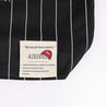 A[S]USL X RED CAP GIRL STRIPES TOTE BAG-BLACK STRIPES
