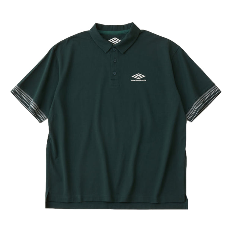 WHITE MOUNTAINEERING X UMBRO POLO SHIRT-GREEN