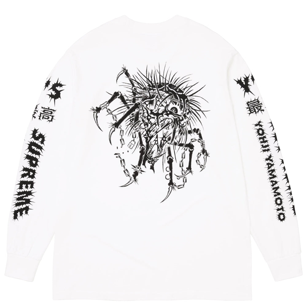 Supreme Yohji Yamamoto ロンT 白 XL SUPREME YOHJI YAMAMOTO L/S TEE-WHITE - Popcorn Store