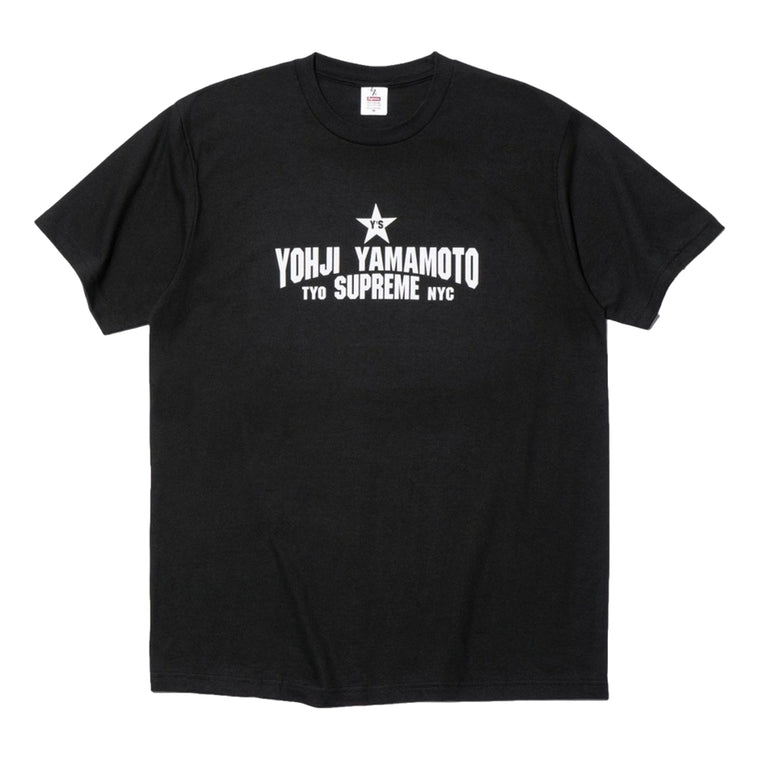 SUPREME YOHJI YAMAMOTO STAR TEE-BLACK