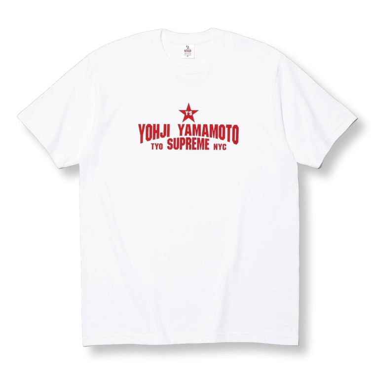 SUPREME YOHJI YAMAMOTO STAR TEE-WHITE