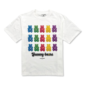 2ND CLOSET YUMMY-BEARS PRINTED T-SHIRT-WHITE