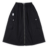 NEUTRAL SOCIETY ZIPPER CARGO SKIRT-BLACK