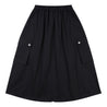 NEUTRAL SOCIETY ZIPPER CARGO SKIRT-BLACK