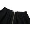 NEUTRAL SOCIETY ZIPPER CARGO SKIRT-BLACK