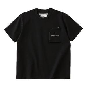 WHITE MOUNTAINEERING ZIP POCKET T-SHIRT-BLACK