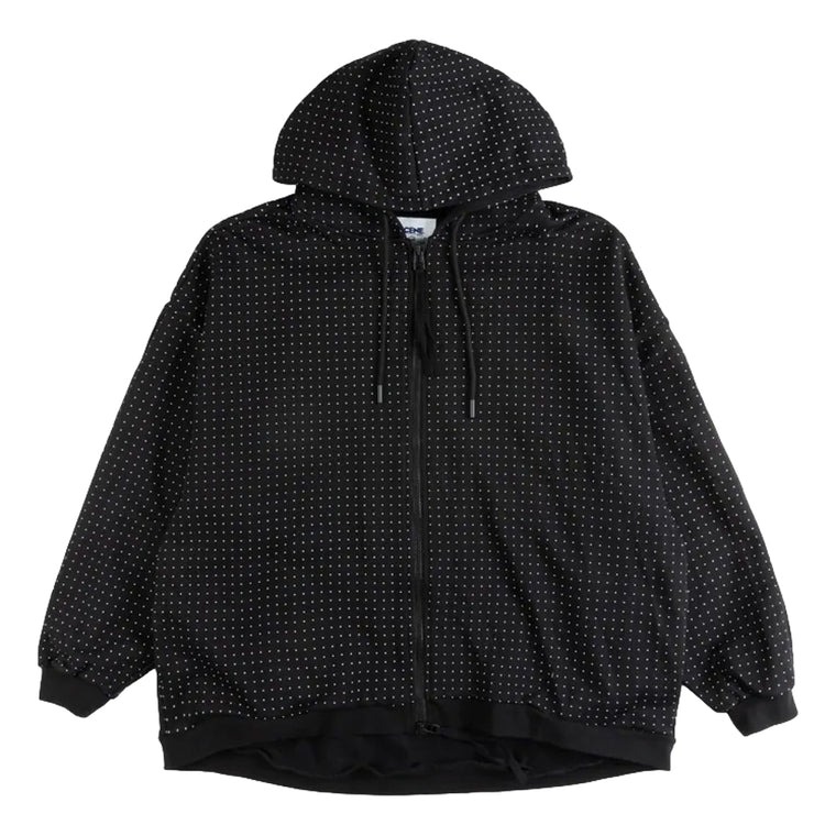 SCENE BY ICE FIRE ZIP UP HODDIE_DOT-BLACK