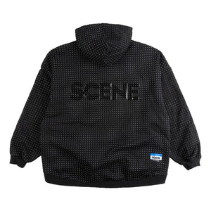 SCENE BY ICE FIRE ZIP UP HODDIE_DOT-BLACK
