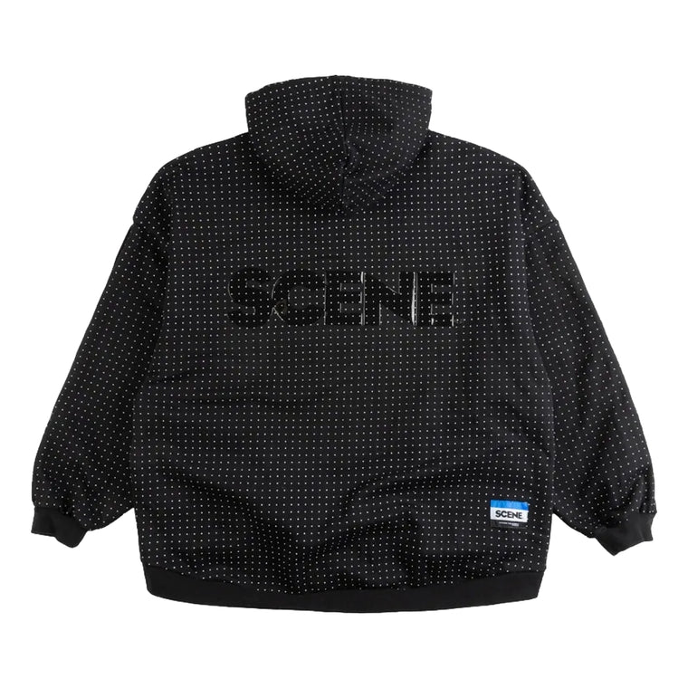 SCENE BY ICE FIRE ZIP UP HODDIE_DOT-BLACK
