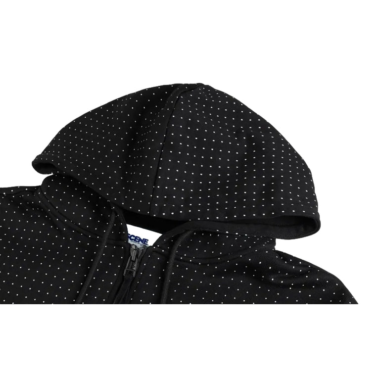 SCENE BY ICE FIRE ZIP UP HODDIE_DOT-BLACK