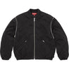SUPREME ZIP-OFF SLEEVE QUILTED BOMBER JACKET-BLACK