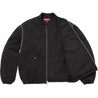SUPREME ZIP-OFF SLEEVE QUILTED BOMBER JACKET-BLACK