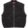 SUPREME ZIP-OFF SLEEVE QUILTED BOMBER JACKET-BLACK