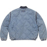 SUPREME ZIP-OFF SLEEVE QUILTED BOMBER JACKET-DENIM