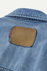 ESPRIT ZIP-UP DENIM VEST-DENIM BLUE