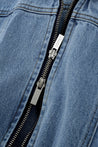 ESPRIT ZIP-UP DENIM VEST-DENIM BLUE
