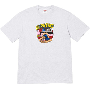 SUPREME BEDROOM TEE-ASH GREY