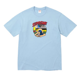 SUPREME BEDROOM TEE-POWDER BLUE
