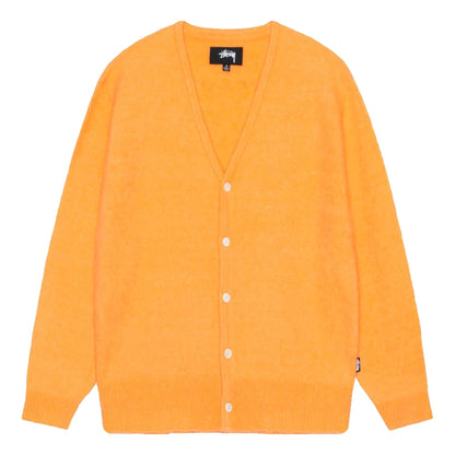 STUSSY BRUSHED CARDIGAN-PEACH