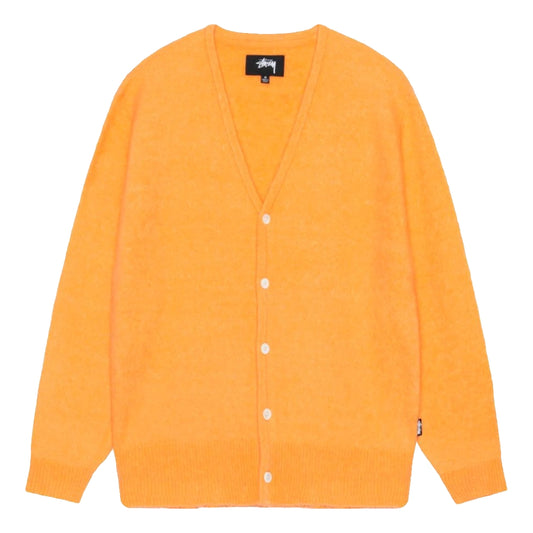 STUSSY BRUSHED CARDIGAN-PEACH