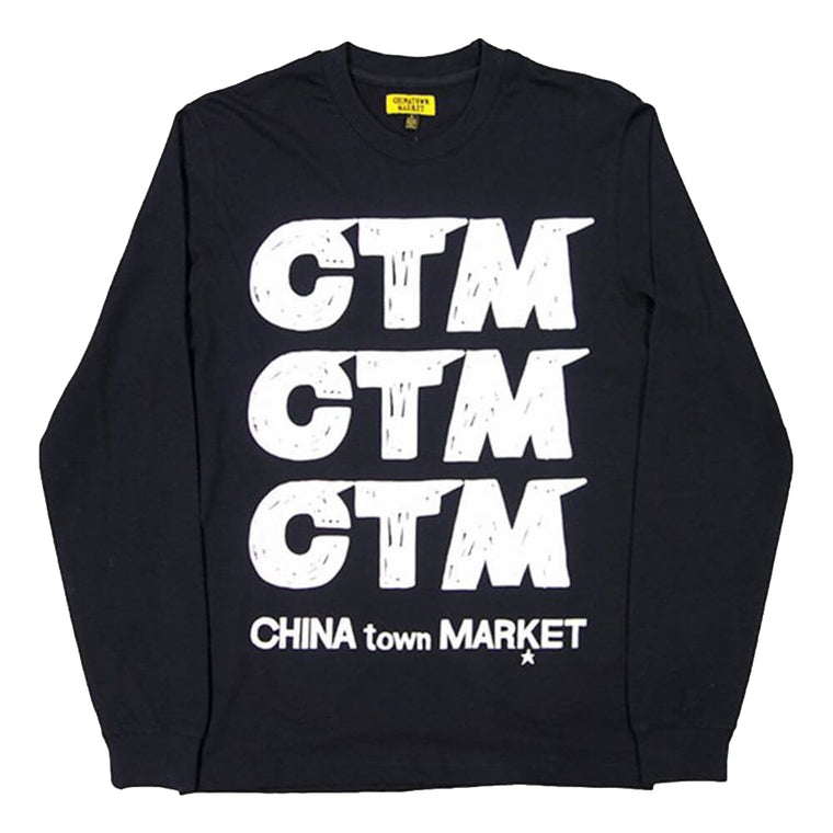 CHINA TOWN MARKET CTM LS-BLACK