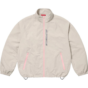 SUPREME CONTRAST ZIP TRACK JACKET-TAN
