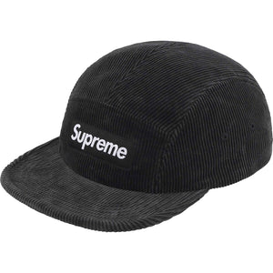 SUPREME CORDUROY CAMP CAP-BLACK