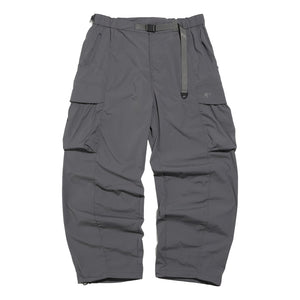NINE POINT NINE ELEMENT 3D POCKET PANTS-DARK GREY