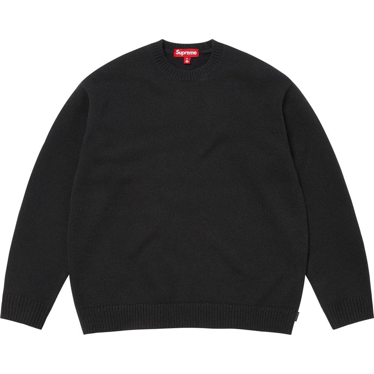 SUPREME ANGORA SCRIPT SWEATER-BLACK