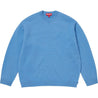 SUPREME ANGORA SCRIPT SWEATER-LIGHT BLUE