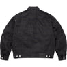 SUPREME JACQUARD LOGOS DENIM TRUCKER JACKET-BLACK