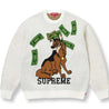 SUPREME ALL DOGS GO TO HEAVEN SWEATER-WHITE