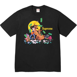 SUPREME ALL DOGS GO TO HEAVEN TEE-BLACK