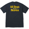 SUPREME ALL DOGS GO TO HEAVEN TEE-NAVY