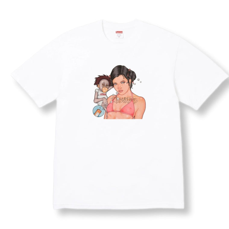 SUPREME ANGEL TEE-WHITE