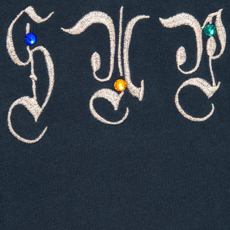 SUPREME AOI GEMS S/S TOP-NAVY