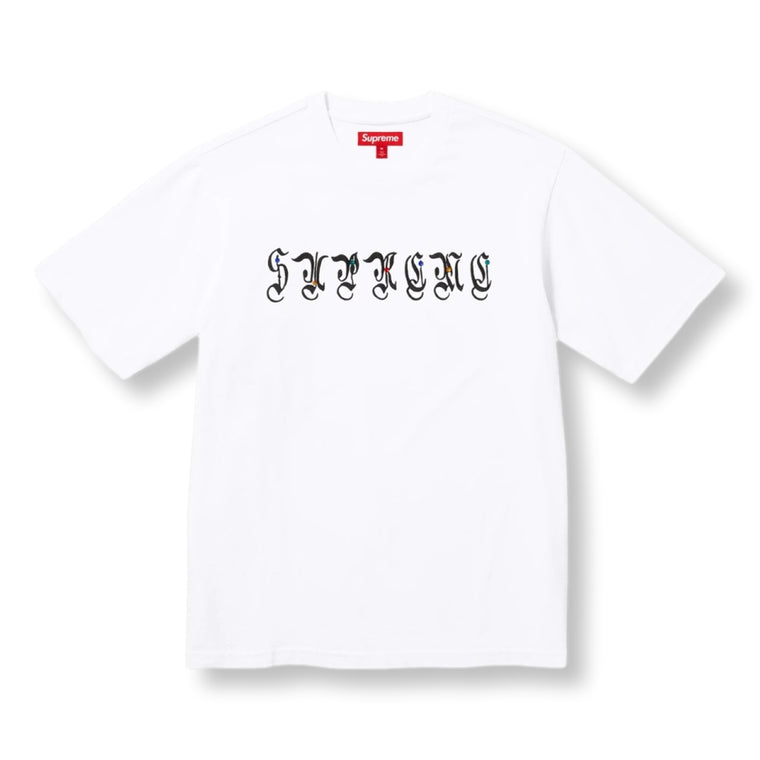 SUPREME AOI GEMS S/S TOP-WHITE