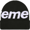 SUPREME BIG LOGO BEANIE-BLACK
